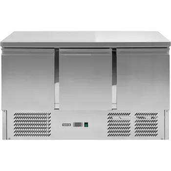   YATO Nagykonyhai ipari hűtött munkaasztal 368 Liter, W/3 AJTÓS (YG-05300)