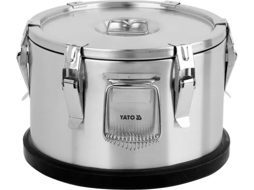 YATO Catering ételszállító termosz rozsdamentes acél tartállyal, 10 l, 355 × 240 mm (YG-09200)