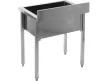YATO Rozsdamentes ipari mosogatóasztal (egymedencés állvány, 60x60 cm) (YG-30920)