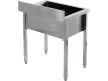 YATO Rozsdamentes ipari mosogatóasztal (egymedencés állvány, 60x60 cm) (YG-30920)