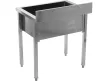 YATO Rozsdamentes ipari mosogatóasztal (egymedencés állvány, 60x60 cm) (YG-30921)