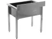 YATO Rozsdamentes ipari mosogatóasztal (egymedencés állvány, 100x60 cm) (YG-30922)