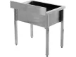YATO Rozsdamentes ipari mosogatóasztal (egymedencés állvány, 100x60 cm) (YG-30922)