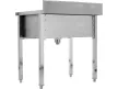 YATO Rozsdamentes ipari mosogatóasztal (egymedencés állvány, 100x60 cm) (YG-30922)