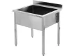 YATO Rozsdamentes ipari mosogatóasztal (egymedencés állvány, 100x70 cm) (YG-30925)