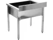YATO Rozsdamentes ipari mosogatóasztal (egymedencés állvány, 100x70 cm) (YG-30925)