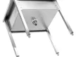 YATO Rozsdamentes ipari mosogatóasztal (egymedencés állvány, 100x70 cm) (YG-30925)