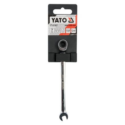 YATO Csillag-villás kulcs racsnis 7 mm 72T CrV (YT-01907)
