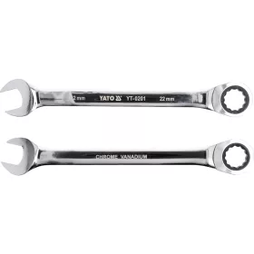 YATO Csillag-villás kulcs racsnis 22 mm 72T CrV (YT-0201)