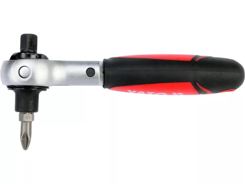 YATO Hajtószár racsnis 1/4" 72T, bit és dugókulcshoz  (YT-03311)