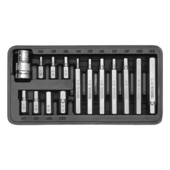  YATO Bit készlet 15 részes (imbusz) H4-H12 1/2" (YT-0413)