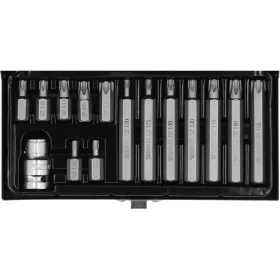   YATO Torx készlet 15 részes tamperproof T20-T55 L=30mm, L=75mm 1/2" (YT-0417)