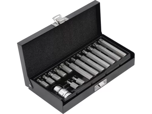 YATO Torx készlet 15 részes tamperproof T20-T55 L=30mm, L=75mm 1/2" (YT-0417)