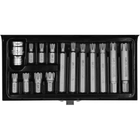   YATO Bit készlet 15 részes RIBE M6-M14 L=30mm 1/2" (YT-0419)