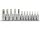 YATO Bitfejkészlet furatos Torx profillal, 1/4” és 3/8” meghajtással, T8–T55, 12 részes (YT-04332)