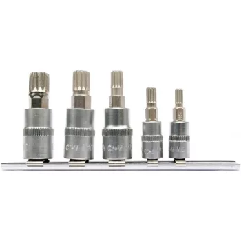   YATO Bithegy dugófejjel 5 részes SPLINE (1/4"M5-6, 3/8"M8-10-12) (YT-04360)