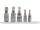 YATO Spline bitfej készlet 1/4” és 3/8” meghajtással, M5–M12, 5 részes (YT-04360)