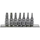 YATO Bitfejkészlet sérült Torx csavarokhoz, 1/4”, TE10–TE40, 7 részes (YT-04581)
