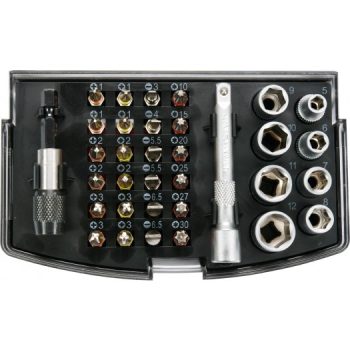 YATO Bithegy és dugókulcs készlet 34 részes (YT-04623)