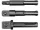YATO Adapterkészlet dugókulcsfejekhez SDS-Plus befogással, 1/4”–1/2”, 65 mm, 3 részes (YT-04686)