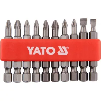  YATO Bithegy készlet 50mm 10 részes (5-6-PH1-PH2-PZ1-PZ2)  (YT-0483)