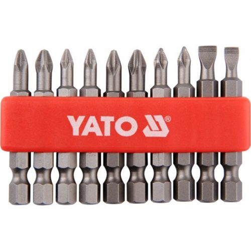 YATO Bithegy készlet 50mm 10 részes (5-6-PH1-PH2-PZ1-PZ2)  (YT-0483)