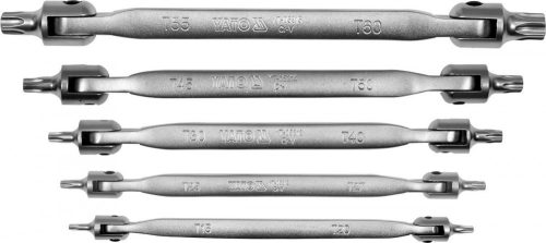 YATO 5 Darabos Flexibilis dupla fejű csillagkulcs készlet