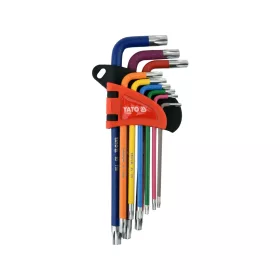   YATO Hosszított Torx kulcs készlet 9 részes T10 - T50 S2 (YT-05633)