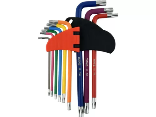 YATO Hosszított Torx kulcs készlet 9 részes T10 - T50 S2 (YT-05633)