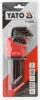 YATO Torx kulcs készlet furatos / biztonsági csavarokhoz, T10–T50, hosszú szárú, 9 részes, S2 acél (YT-05680)