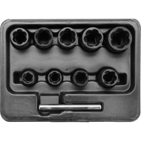 YATO 10 darabos csavarkiszedő készlet 3/8" (YT-0603)