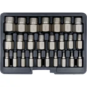   YATO Csavarkiszedő készlet sérült HEX, Torx és Spline csavarokhoz, 3–23 mm, 25 részes (YT-06034)