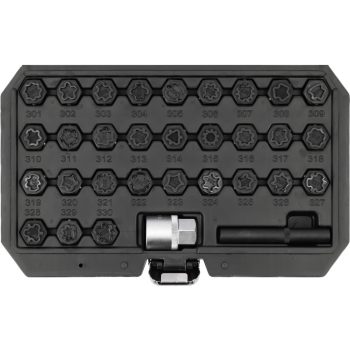   YATO MERCEDES - BENZ KERÉKŐR CSAVAR LESZEDŐ KÉSZLET 32 RÉSZES (YT-060390)