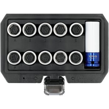   YATO TOYOTA KERÉKŐR CSAVAR LESZEDŐ KÉSZLET 11 RÉSZES (YT-060396)