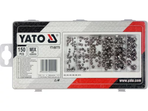 YATO Csavaranyakészlet acél 150db (YT-06775)