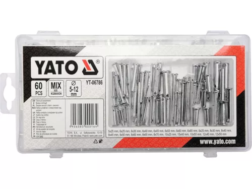 YATO Biztonsági csavarkészlet 60db (YT-06786)