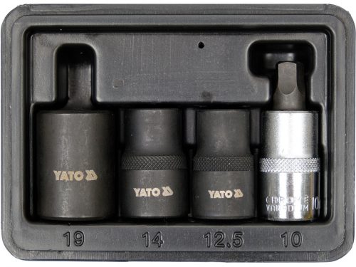 YATO Féknyereg szerelő dugókulcs készlet 4 részes 1/2" CrV (YT-06806)