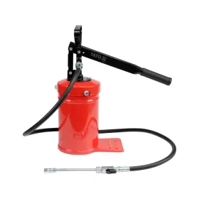   YATO Kézi zsírzópumpa 4 kg tartállyal, 13,8 MPa, 1,5 m flexibilis tömlővel (YT-07061)