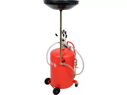 YATO Pneumatikus olajleeresztő és olajleszívó készülék 65 l, 5 l tölcsérrel (YT-07191)