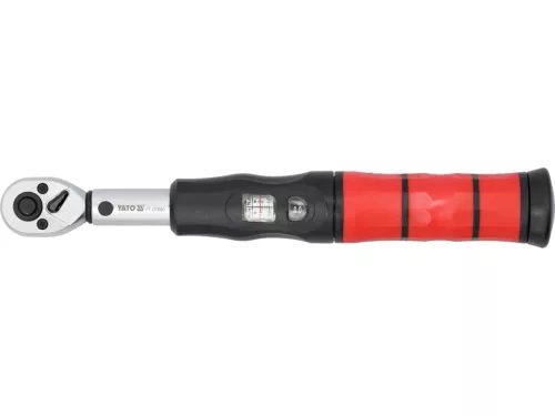 YATO NYOMATÉKKULCS 1/4" ÁLLÍTHATÓ ABLAKOS SKÁLÁVAL – 2–26 Nm (YT-07690)