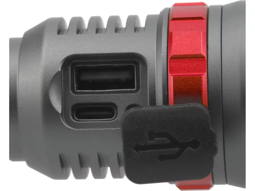 YATO Akkus LED kézilámpa zoommal és powerbankkal, 1000 lm, 920 m, 4000 mAh, IPX7 (YT-085602)