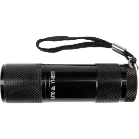   YATO Zseblámpa, kézilámpa alumínium házzal, 9 LED, 85 × 25 mm, 3 × AAA (YT-08570)