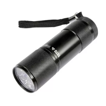 YATO Zseblámpa 9 LED-es alumínium fekete (YT-08570)