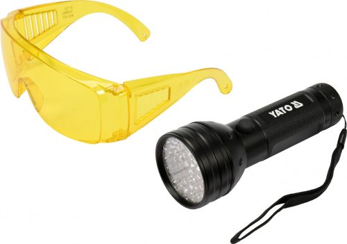 YATO UV zseblámpa 51LED + szemüveg  (YT-08581)