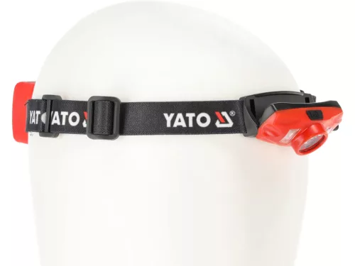 YATO LED fejlámpa 500 lm fényerővel, 70 m hatótávolsággal, 6 üzemmóddal, IP44 (YT-08595)