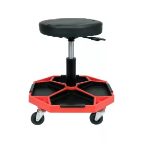   YATO Állítható gurulós műhelyszék tárolórekeszekkel, 41–55 cm, 140 kg (YT-08793)