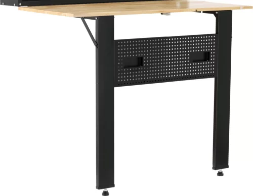 YATO Munkapad / műhelyasztal összecsukható, 120 × 60 cm, 135 kg, perforált szerszámtáblával (YT-08944)