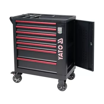   YATO 7 fiókos szerszámoskocsi kódzárral 982x755x455 mm (YT-09004)
