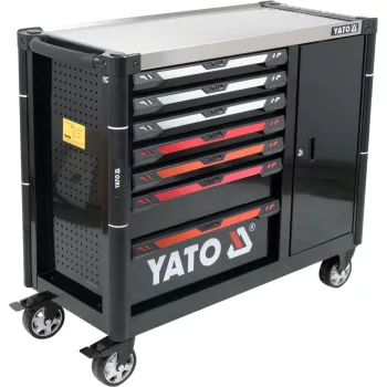   YATO 8 fiókos szerszámkocsi kiegészítő tárolóval 1100x990x480 mm (YT-09033)