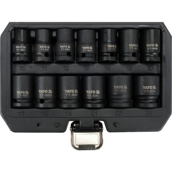   YATO Gépi dugókulcs készlet 13 részes 1/2" 10-24 mm CrMo (YT-10251)